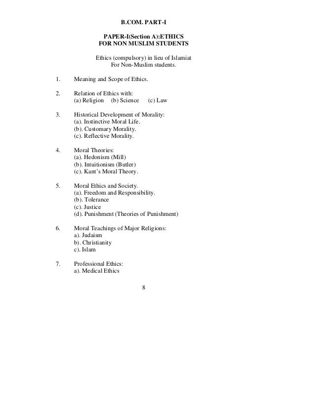 Scope of comparative religion course